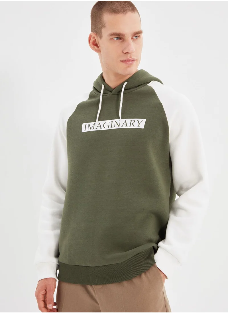 trendyol Imaginary Color Block Hoodie