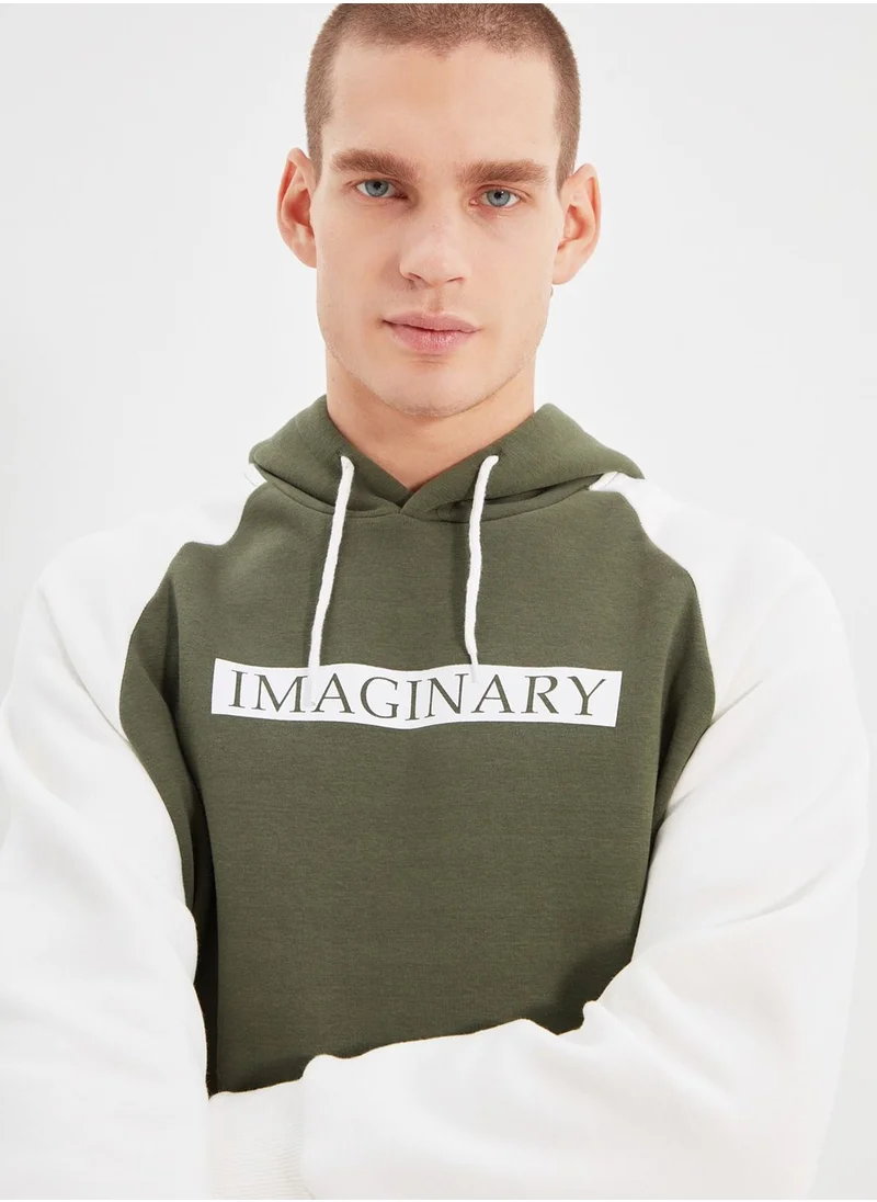 trendyol Imaginary Color Block Hoodie