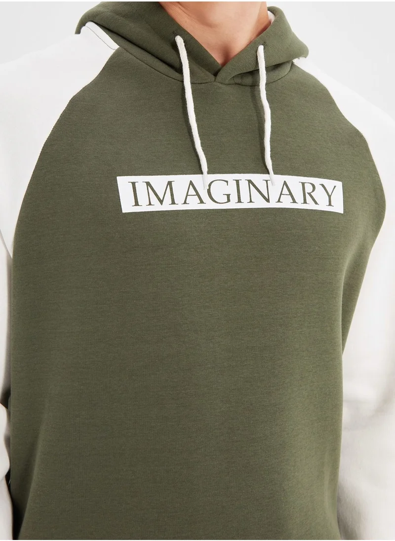 trendyol Imaginary Color Block Hoodie