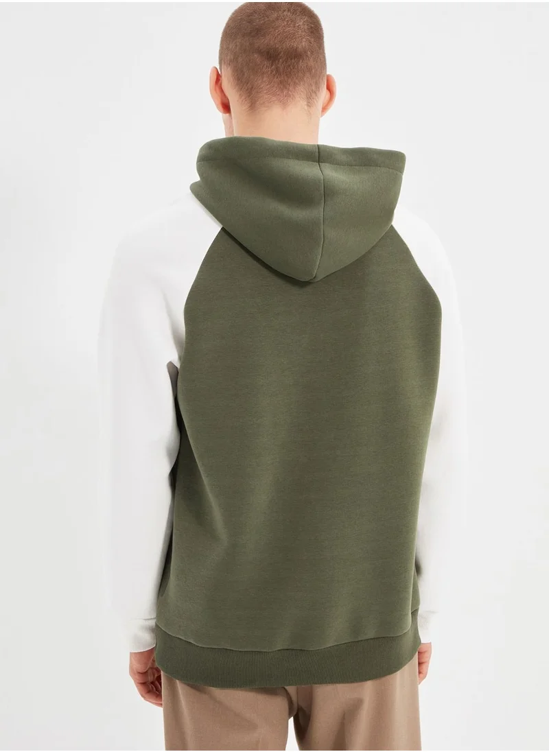 trendyol Imaginary Color Block Hoodie