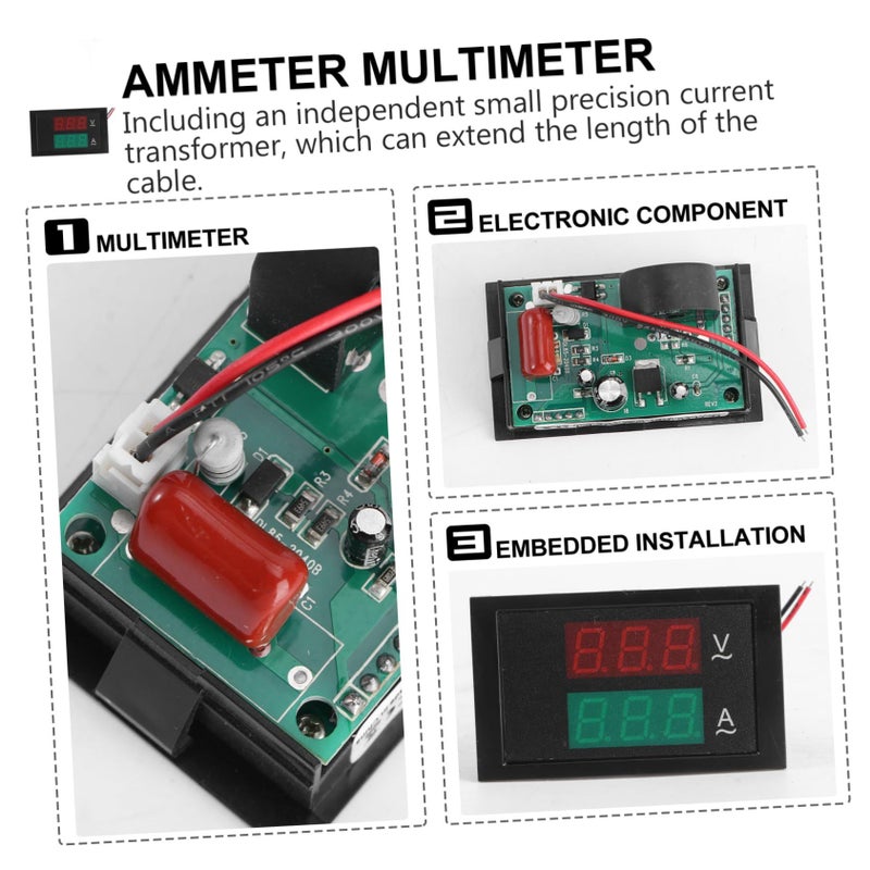 300V Voltage Digital Multimeter Power Monitor Tester LED Display Safety - Image 5