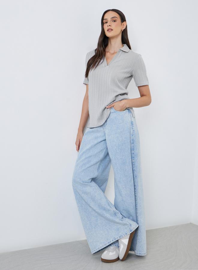 ستايلي تيشيرت بولو بقصة مريحة - Image 2