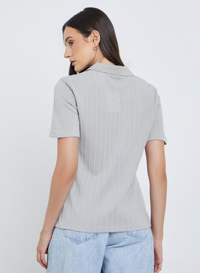 ستايلي تيشيرت بولو بقصة مريحة - Image 4