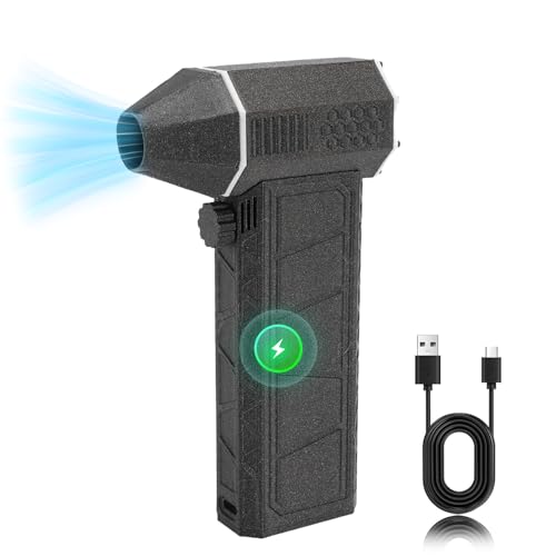 Zunate Jet Dry Mini Blower 200000 RPM Portable Mini Jet Blower Cordless Turbo Powered Mini Blower Portable Hand Held Powerful Fan for Cleaning Camping Outdoors Car - Image 1