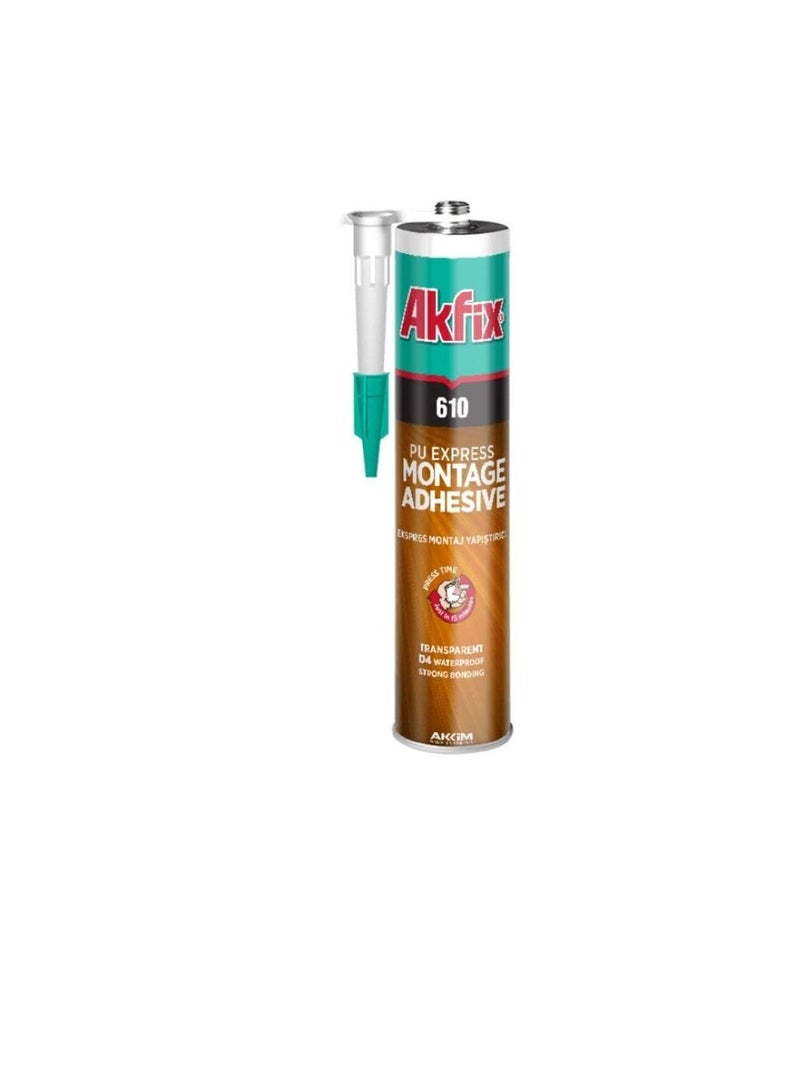 Akfix 610 PU Express Montage Adhesive Transparent - Image 3