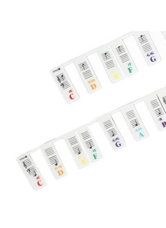 Thoraya Piano Keyboard Sticker 61 Keys Label Removable Large Note Letter Silicone for Electronic Piano  - Image 5