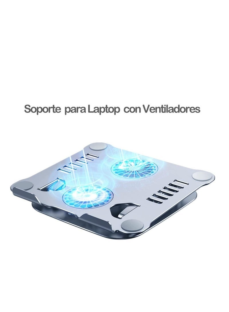 Laptop Stand with Cooling Fan V4 Laptop Cooling Pad Adjustable Height Laptop Riser for Gaming Laptop MacBook Air Pro Dell HP - Image 3