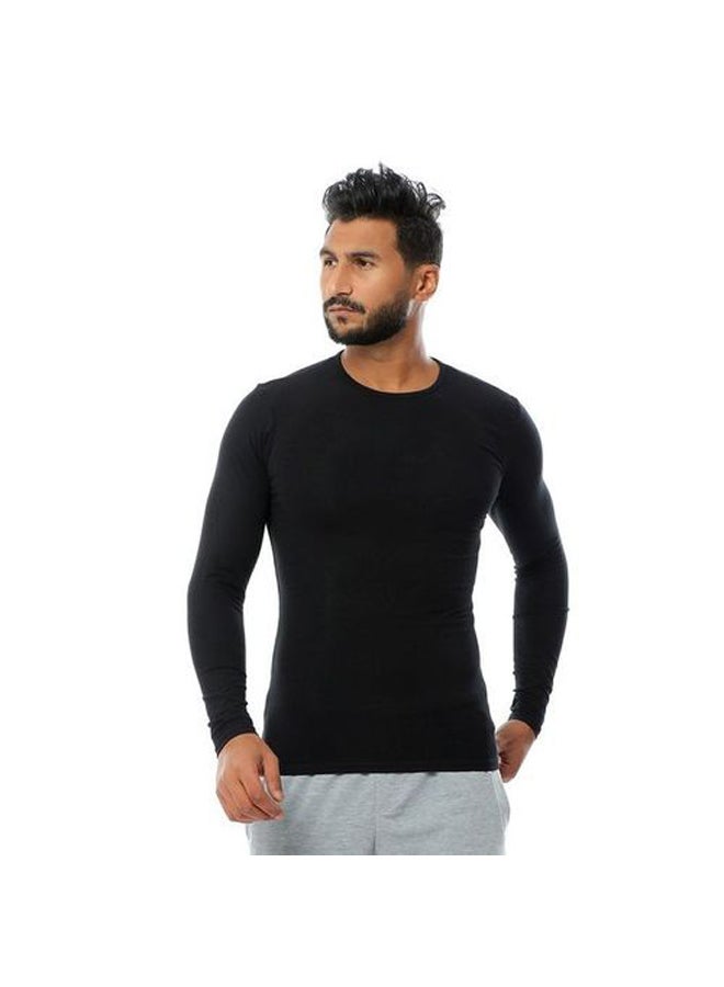 Dice - Men Full Sleeves Undershirt - Black