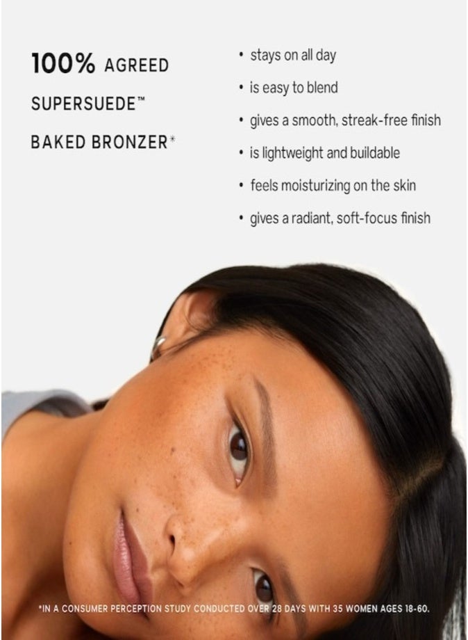 SAIE SuperSuede™ Radiant Talc-Free Baked Powder Bronzer Como 8g – Natural Sun-Kissed Glow Bronzing Powder - Image 5