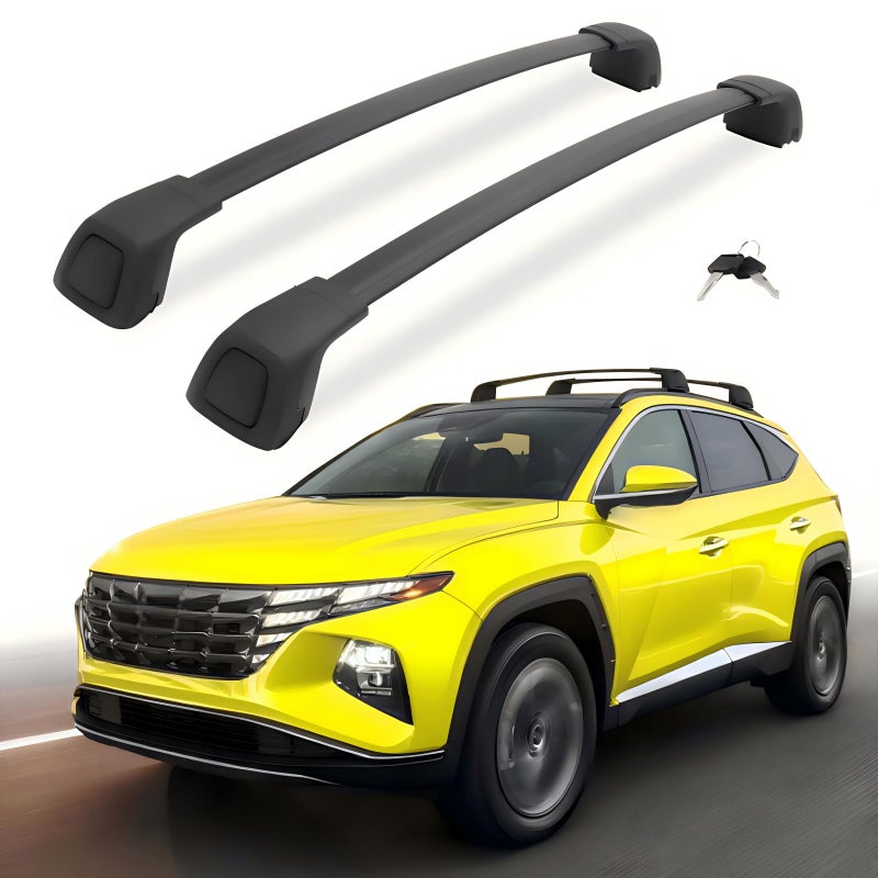 Nextgen Roof Rack Cross Bars for Hyundai Tucson 2022 2023 2024 2025 2026 SEL N Line Limited NX4 Blue Hybrid XRT SE with Side Rails Lockable Crossbars Surfboards Kayaks Canoe Luggage