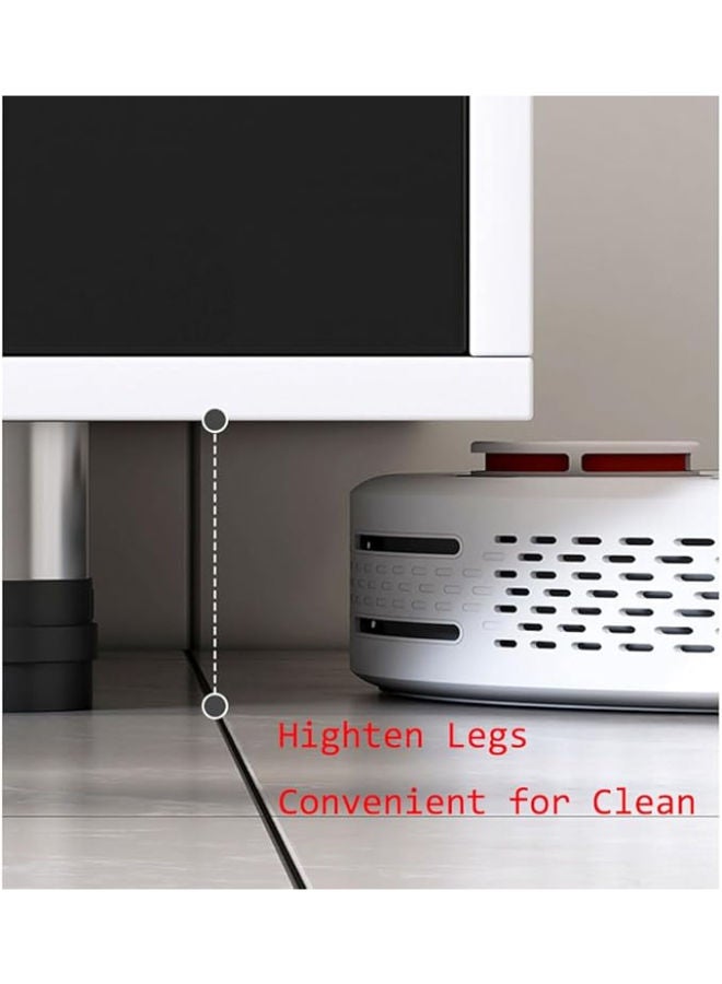 Glass Desktop TV Cabinet – 55” TV Stand for Living Rooms, Stylish Media Table for Modern Homes - Image 5