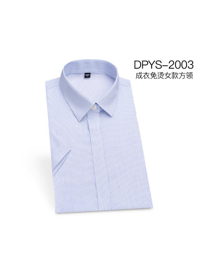 VUELO Summer New High-end Anti-wrinkle Dp Pure Cotton Refitted Clothes Non-ironing Shirt Women's Business Business Wear Short-sleeved Shirt Women's Customized  - Image 1