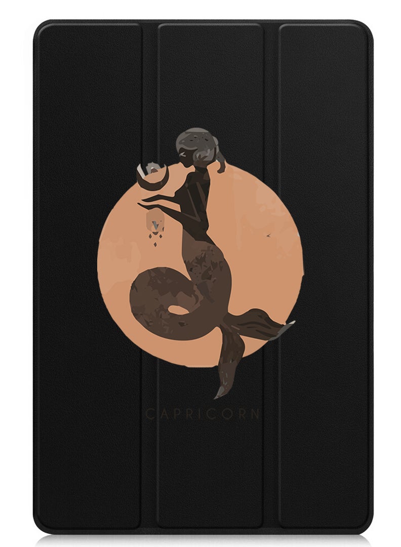 Theodor Protective Flip Case For Apple iPad Pro 11 (2024) With Trifold Stand Auto Wake Sleep Shockproof Cover Capricorn - Image 1