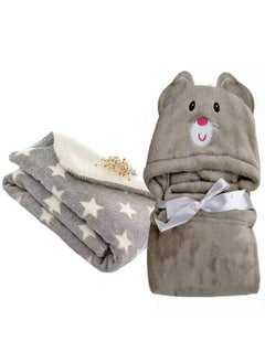 Brandonn 83X78 Cm Blanket Combo Multicolour Pack Of 2  - Image 2