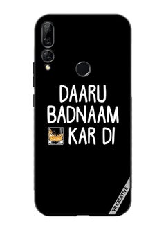 Protective Case Cover For Huawei Y9 Prime 2019 Daaru Badnaam Kar Di Design Multicolour