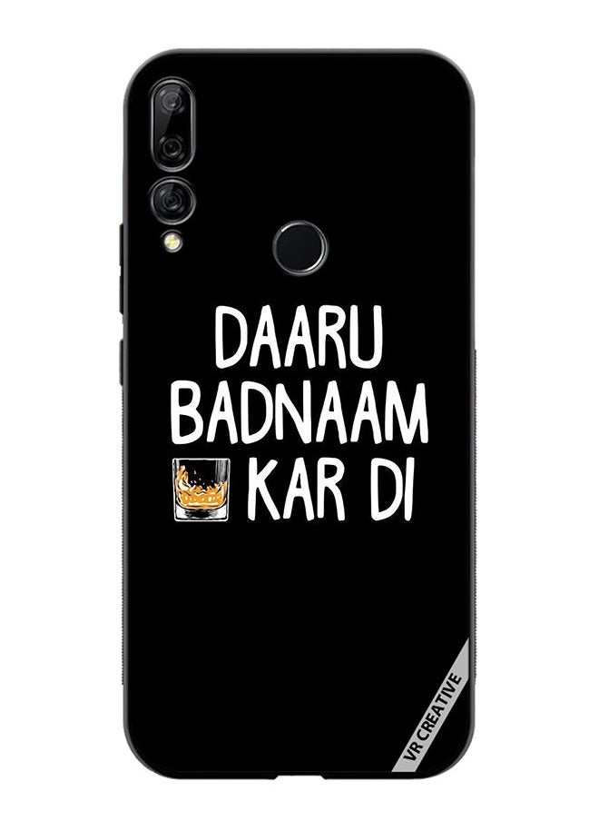 VR CREATIVE - Protective Case Cover For Huawei Y9 Prime 2019 Daaru Badnaam Kar Di Design Multicolour - Image 1