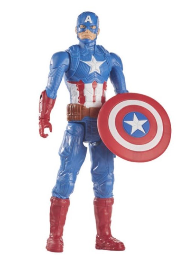 Hasbro Marvel مجسم عمل شخصية كابتن أمريكا من سلسلة هيروز تيتان من هاسبرو مارفل أفنجرز - Image 4