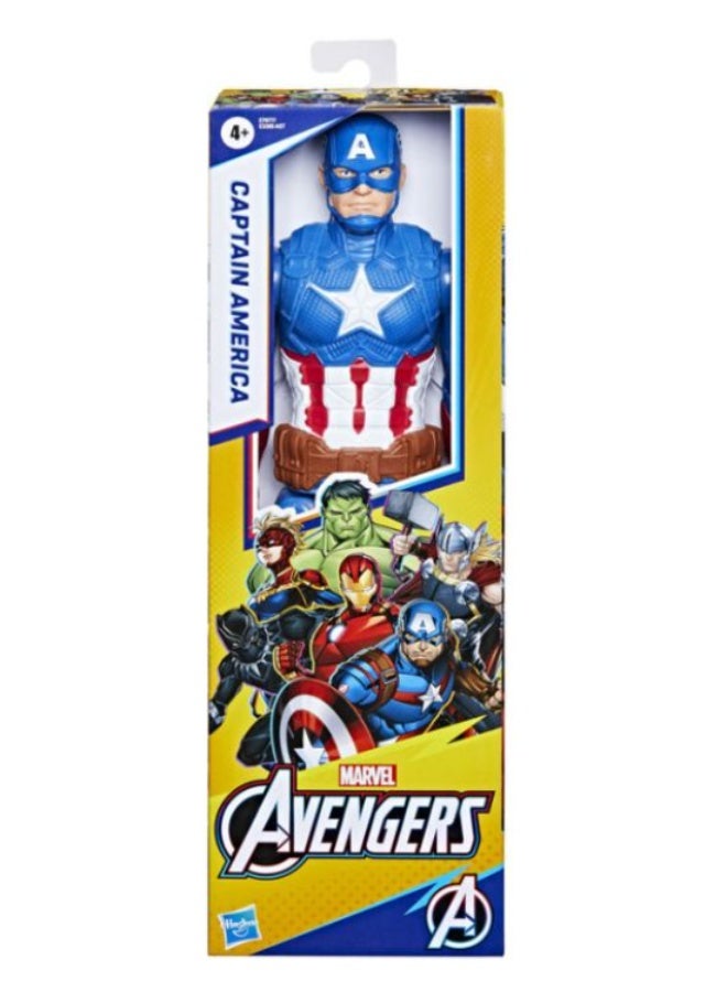 Hasbro Marvel مجسم عمل شخصية كابتن أمريكا من سلسلة هيروز تيتان من هاسبرو مارفل أفنجرز - Image 2
