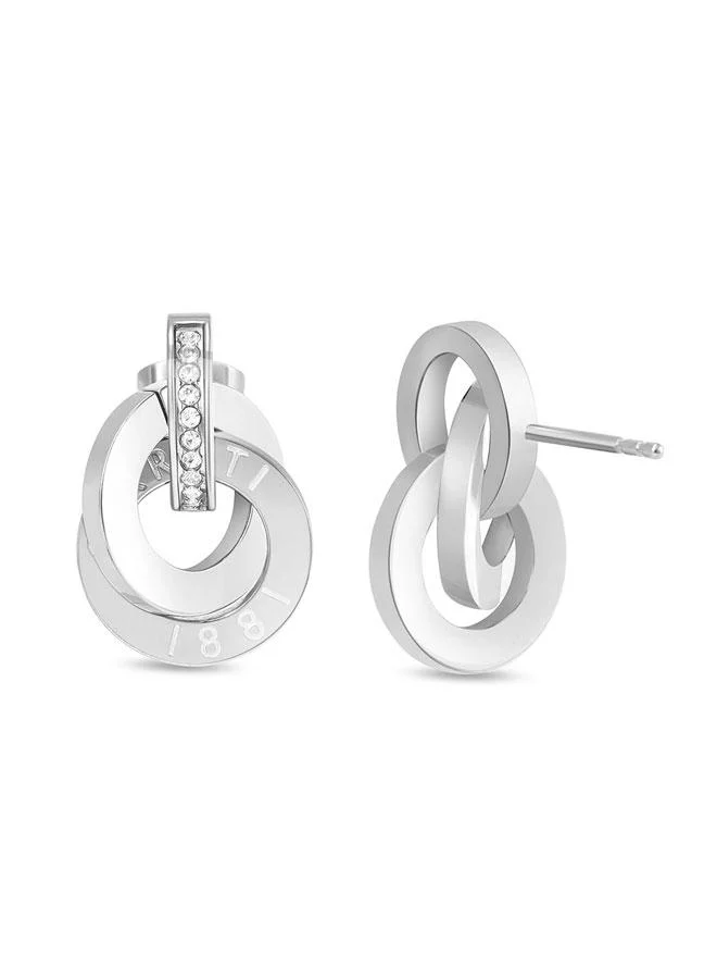 CERRUTI 1881 Beatrice Beatrice Stainless Steel Drop Earrings for Women 10mm for Women | Best Price UAE