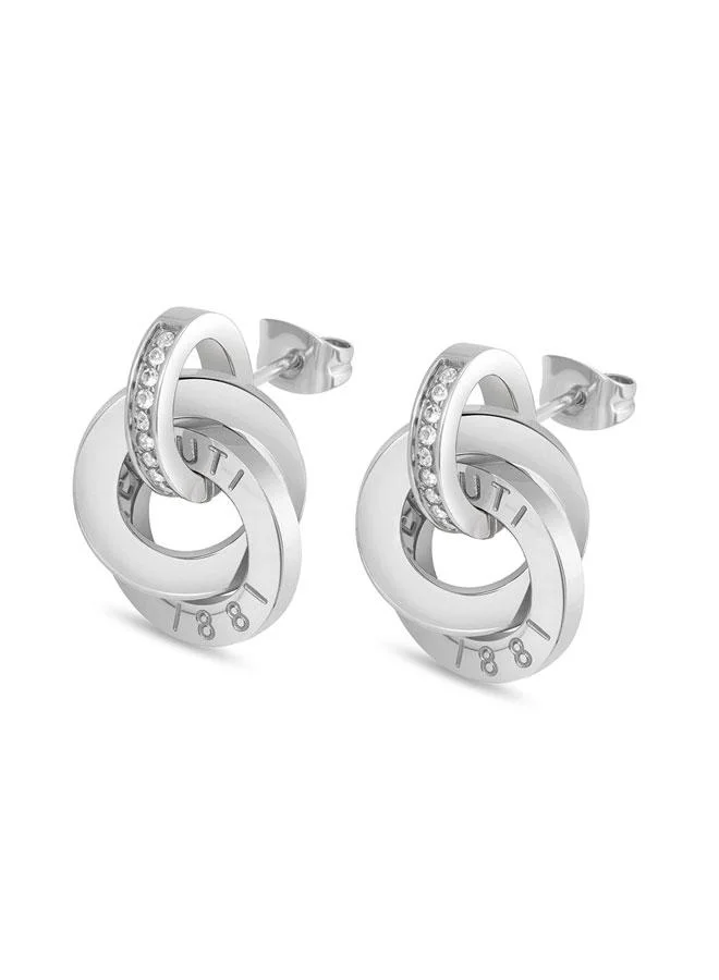 شيروتي 1881 أقراط متدلية من الستانلس ستيل بياتريس للنساء  ملم