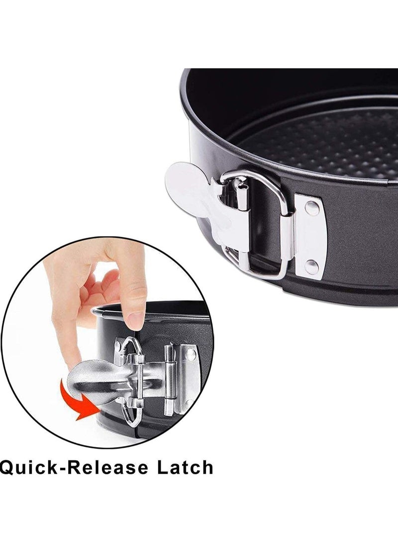 Master Gold - 2 in 1 Springform and Bundt Pan 20cm Non-Stick with Removable Bottom and Quick Release Latch | Heavy Duty Carbon Steel Cheesecake Pan | Ice Cream Cake Mold - Image 1