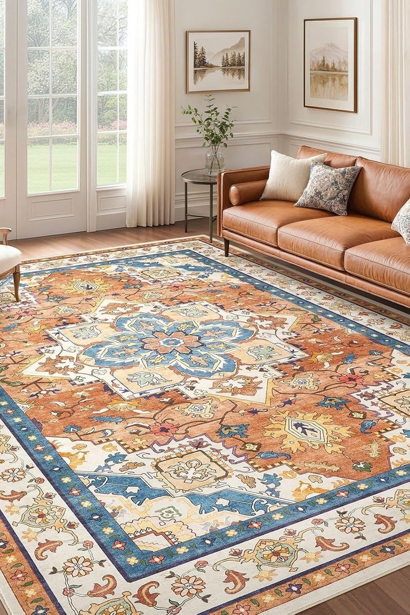 حافظة سجاد للاستخدام الداخلي/الخارجي  ، مستطيلة، سمك 0.25 سم سهلة التنظيف، مثالية لغرف النوم وغرف المعيشة وغرف الطعام - Image 1