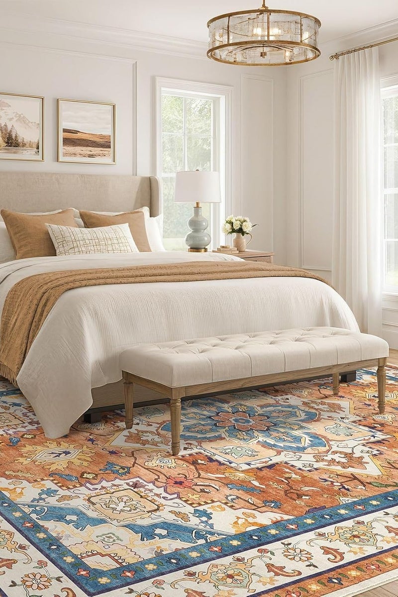 حافظة سجاد للاستخدام الداخلي/الخارجي  ، مستطيلة، سمك 0.25 سم سهلة التنظيف، مثالية لغرف النوم وغرف المعيشة وغرف الطعام - Image 2