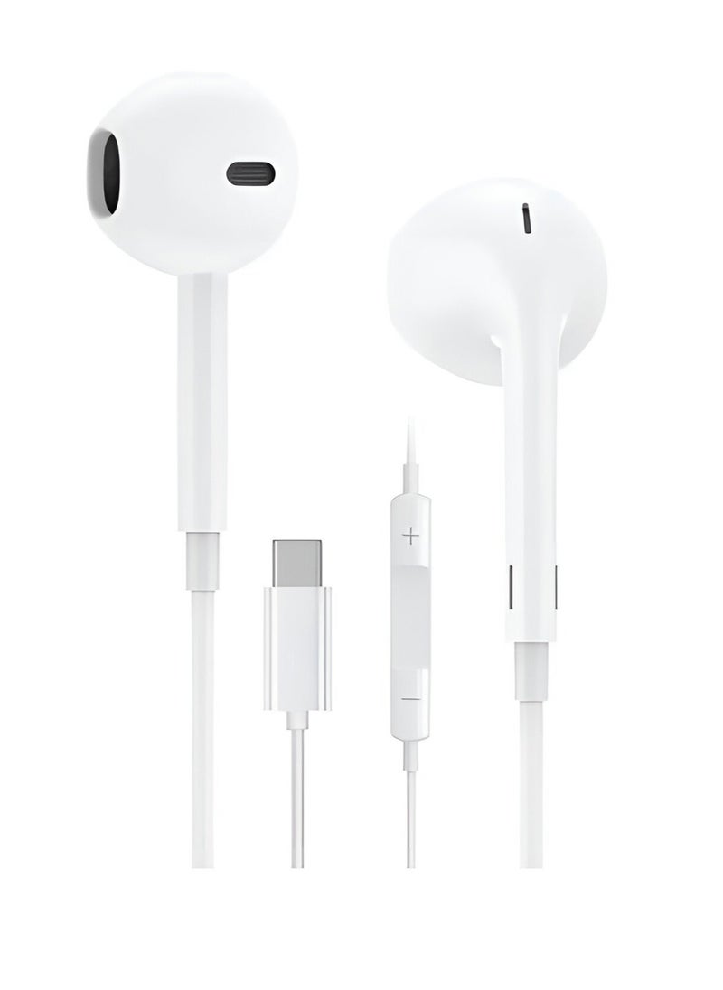 Generic - In-ear wired earphone with microphone supports iPhone 15 and iPad - Image 1