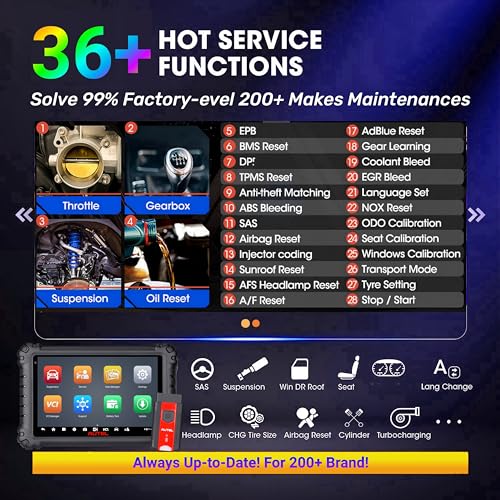 Autel MaxiSys MS906 PRO TS OBD2 Scanner All System Diagnostic Scan Tool Upgrade of MS906PRO MS906TS ECU Coding TPMS Sensor Programming Tool Bidirectional Diagnostic 36+ Service Auto Scan Tool - Image 4