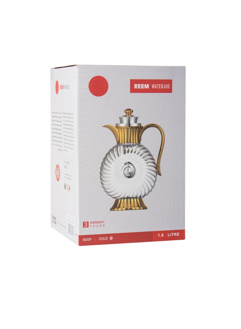 دانيا جك عصير زجاج 1.8 لتر ذهبي - Image 3