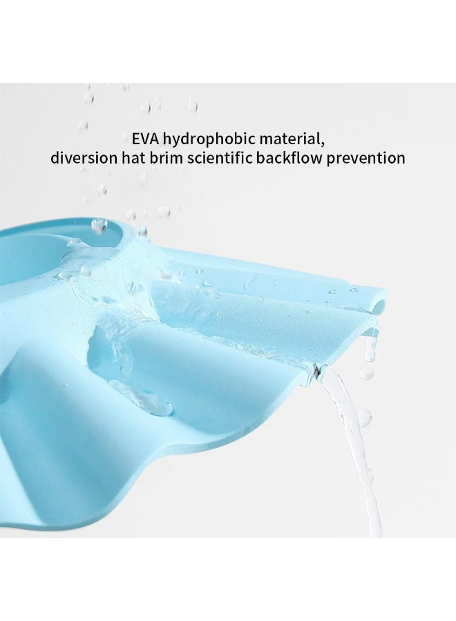 JZS Baby Shower Cap, 3 Pack Adjustable Bath Visor for Toddlers Shampoo Cap Shower Protection Hat Bath Shield Visor Hat, Eyes and Ears Head Protection for Kids - Image 3