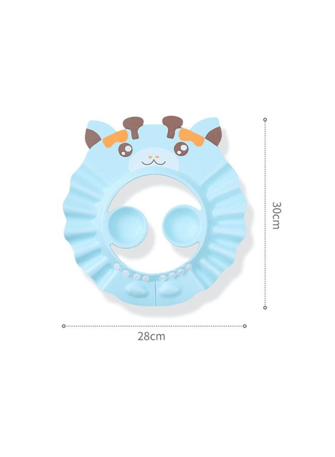 JZS Baby Shower Cap, 3 Pack Adjustable Bath Visor for Toddlers Shampoo Cap Shower Protection Hat Bath Shield Visor Hat, Eyes and Ears Head Protection for Kids - Image 2