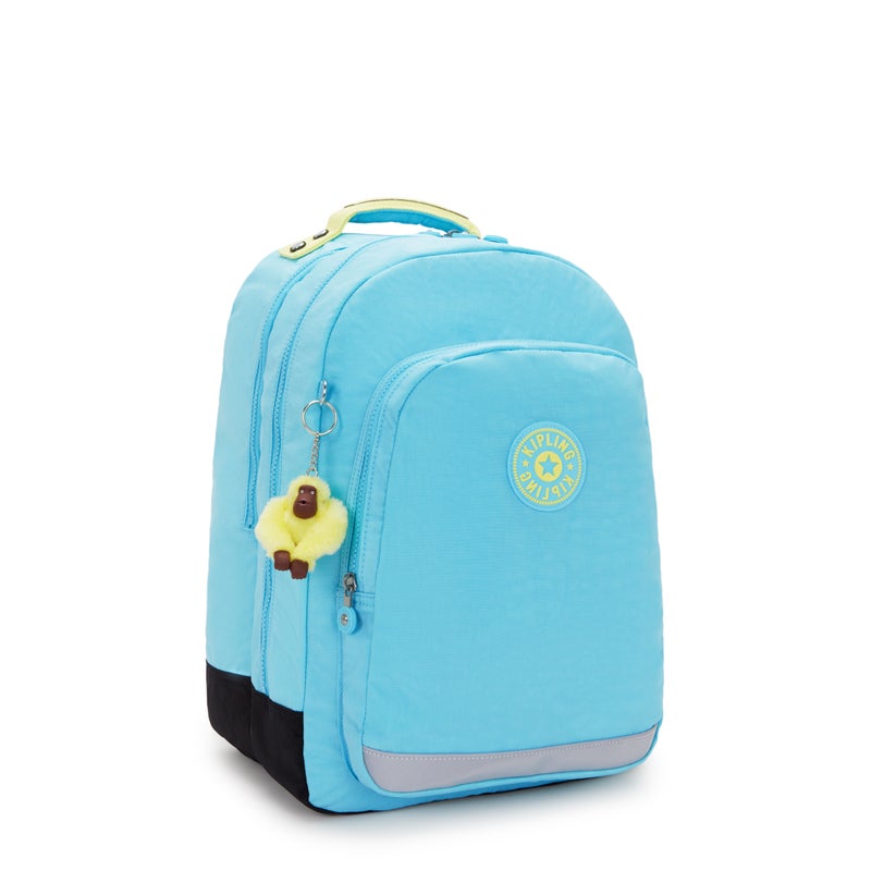 Kipling  Class Room Splash Blue Large Backpack with Laptop Compartment I4053-3KR - Image 4