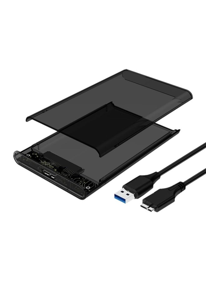 Salab 2.5" HDD Hard Drive Enclosure for sata III USB 3.0 Caddy Case External Reader Laptop Fast Data Trasfer Hard Drive Enclosure Adapter USB 3.0 to SATA External Hard Disk Case Compatible for 2.5 Inch 9.5mm 7mm Sandisk - Image 2