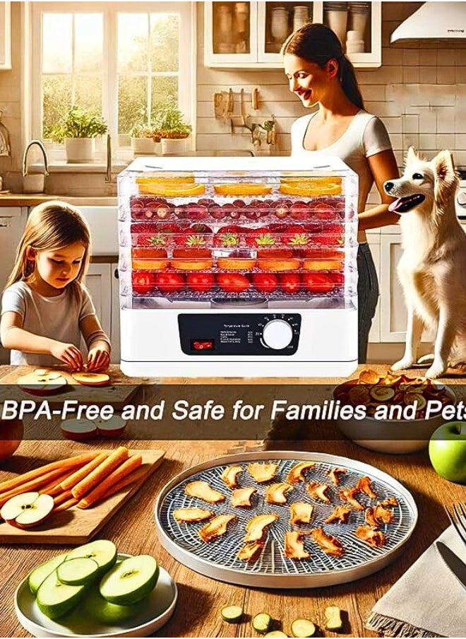 Chase Up Food Dehydrator Machine, 70℃ Temperature Control, 5 BPA-Free Stackable Tray, with Powerful Drying Capacity for Jerky, Fruit, Meat, Veggies, Dog Treats, Herbs, Yogurt  - Image 3