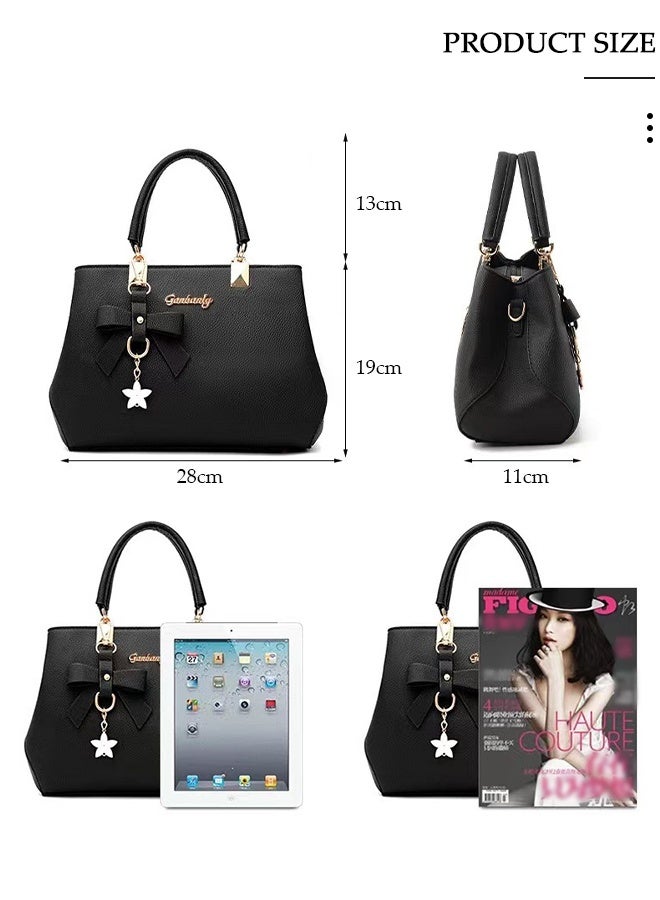 DUNISO Women Handbag Shoulder Crossbody Bag ,Large Capacity Lady Satchel Purse with Removable Shoulder Strap Top Handle for Ladies Girls College Students,Elegant Crossbody Bag for Office Travel Daily Bag - Image 2