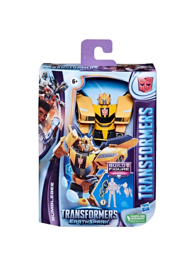 TRANSFORMERS Earthspark Deluxe Bumblebee Action Figure (12 Cm)  - Image 1