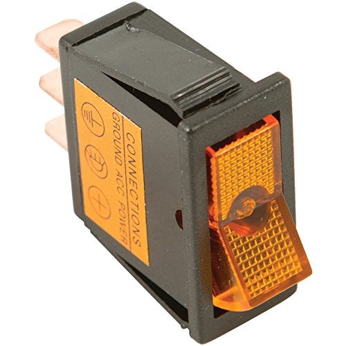 WirthCo 20531 On/Off Illuminated Amber Rocker Switch Fits 12 X 30Mm Slot 20A Retail Pkg - Image 3