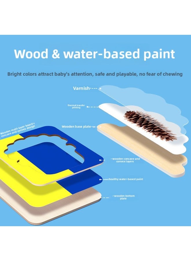 ألعاب الأطفال، تدريب الذكاء، التركيز المنطقي، لعبة لوحة تفاعلية بين الوالدين والطفل للأولاد والبنات من عمر 4 إلى 6 سنوات - اللون: ZKB-lasagna 0.51 كجم - Image 5