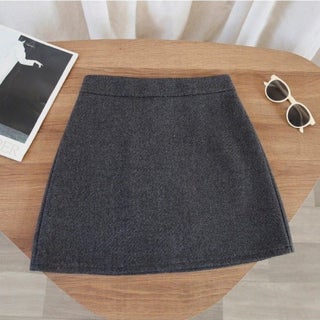 Grey Skirt Womens Autumn and Winter Wool Short Skirt 2024 New High Waist Hip Skirt Skirt Black Slim A- line Skirt Grey - pzsku/Z83D4E418BA46A077AA1EZ/45/1746191571/d2e67b65-8b79-4fe5-9b06-3d306f886241