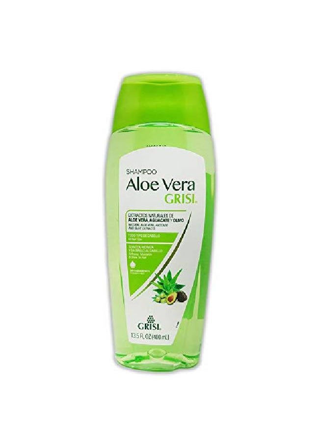 Aloe Vera Shampoo| Moisturizing Shampoo with Aloe Vera Extract Paraben Free Hair Product for Soft and Shiny Hair; 13.5 Fl Ounces