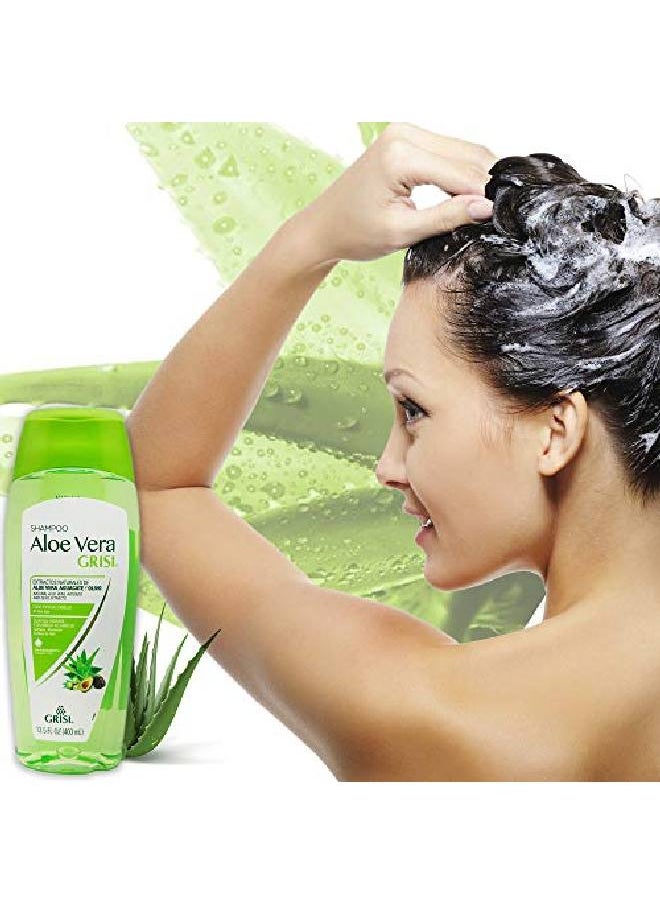 Aloe Vera Shampoo| Moisturizing Shampoo with Aloe Vera Extract Paraben Free Hair Product for Soft and Shiny Hair; 13.5 Fl Ounces