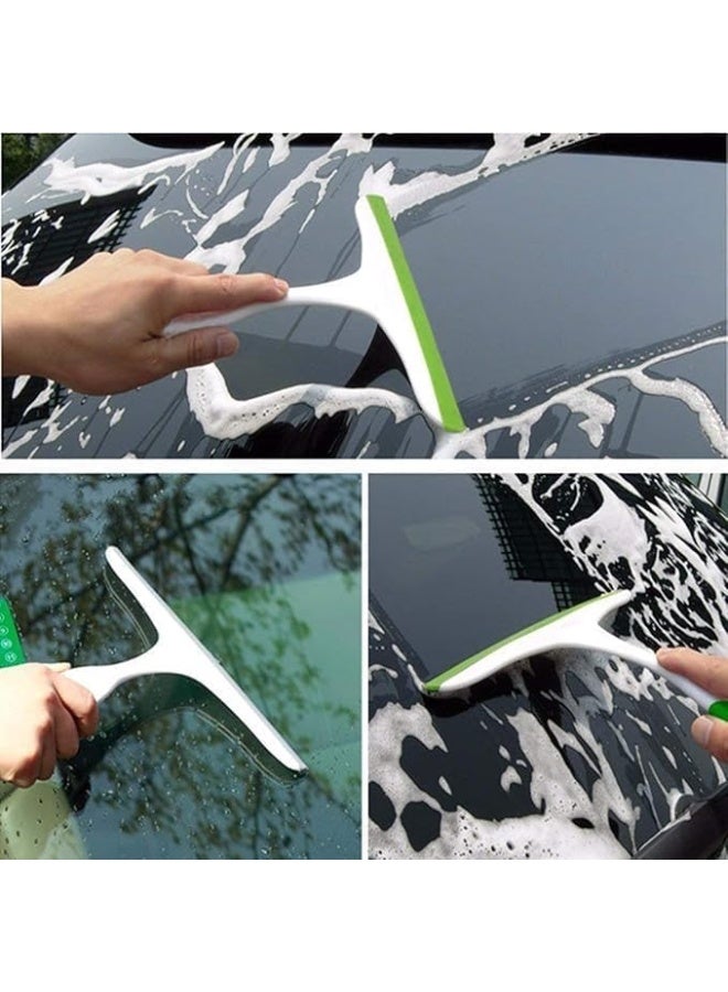 Window Squeegee with Microfibre Pad, Double-Sided Cleaning Tool, Glass Cleaning Brush - Image 4