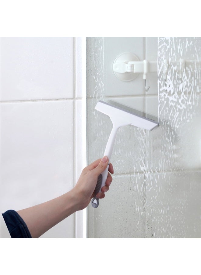 Window Squeegee with Microfibre Pad, Double-Sided Cleaning Tool, Glass Cleaning Brush - Image 1