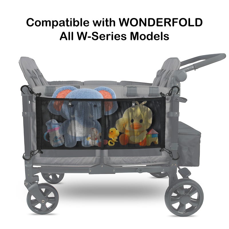 HX AURIZE Stroller Wagon Cargo Net and Organizer Wagon Accessories Compatible with WONDERFOLD All W-Series Models - Image 3