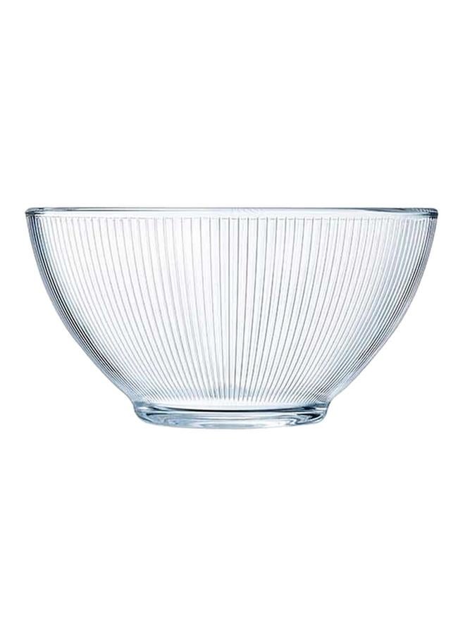 Luminarc Stripy Tempered Glass Dinner Bowl Transparent 500ml - Image 1