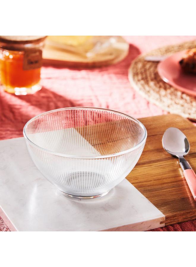 Luminarc Stripy Tempered Glass Dinner Bowl Transparent 500ml - Image 4
