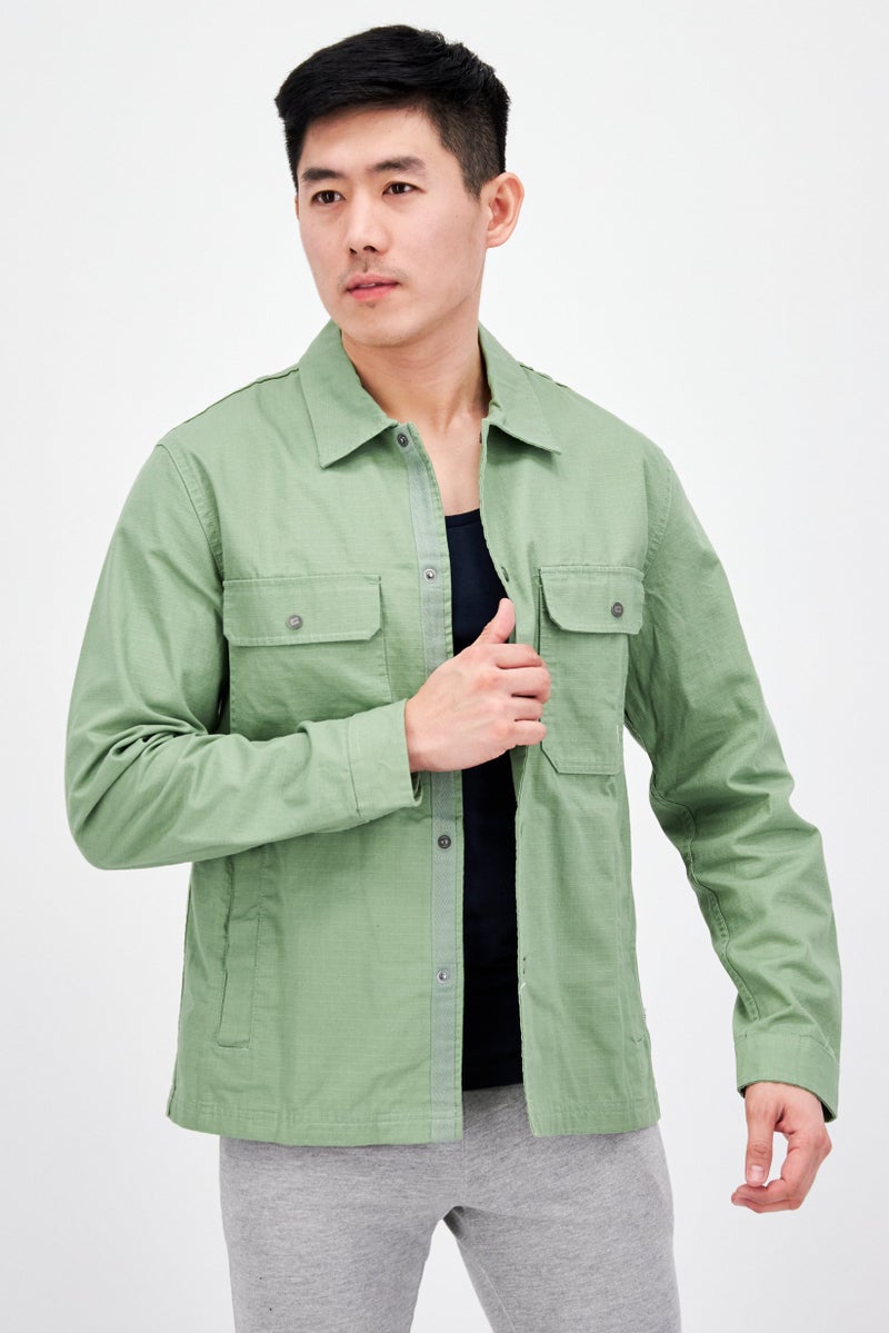 PUMA Men Sportswear Fit Outdoor Long Sleeve Jacket, Green - Image 1