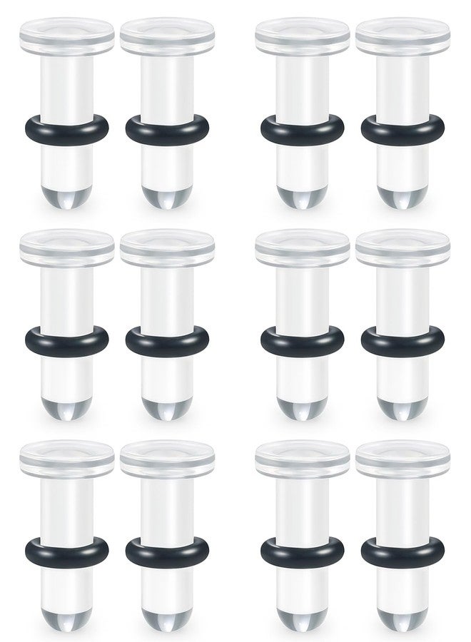 Cisyozi 6G Acrylic Ear Gauges Plugs Tunnels Earrings for Ear Stretching Kit Single Flare Plastic Clear Plugs Gauges Tunnels 6 Gauge Stretcher Stretch Gage Gauging Kit Women Men 4mm 3/16 inch - Image 1