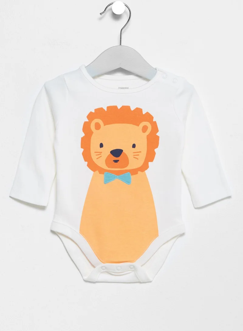 GYMBOREE Infant Lion Print Romper